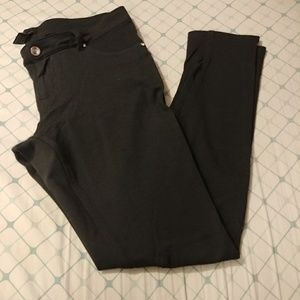 Dark Forest Green Stretch Skinny Pants